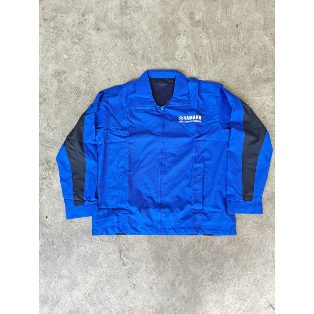 เสื้อแจ็คเก็ต YAMAHA สีฟ้าดั้งเดิม