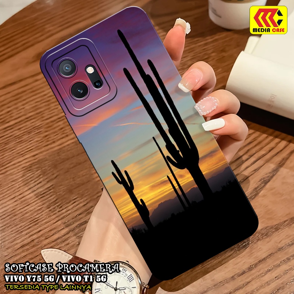 HP เคส VIVO Y75 5G / T1 5G ล่าสุด - เคสการ์ตูน Motif - เคส - VIVO T1 5G / Y75 5G Softcase - VIVO Y75