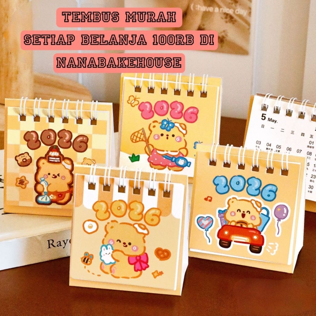 2026 TABLE CALENDAR / MINI SITTING CALENDAR / AESTHETIC CALENDAR