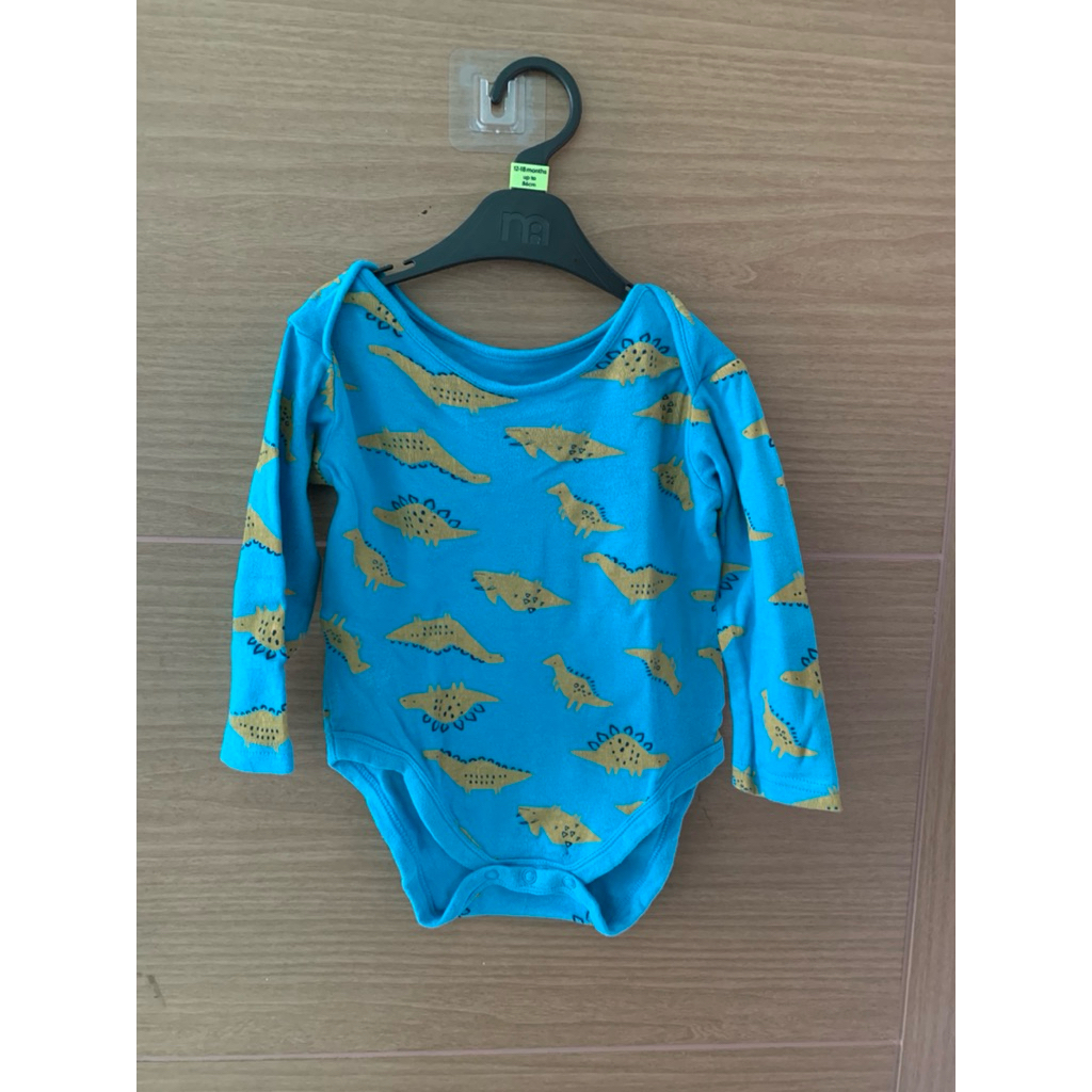 1-3 (Y) Mothercare Jumper Blue Dinosaur Kids Unisex