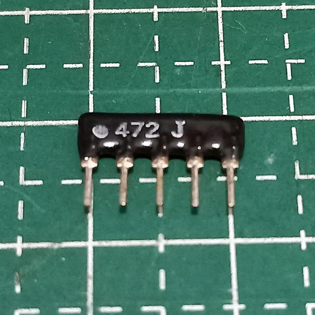 เครือข่ายตัวต้านทาน Array 472 J 472J ตัวต้านทาน 4 พิน / 4 ขา