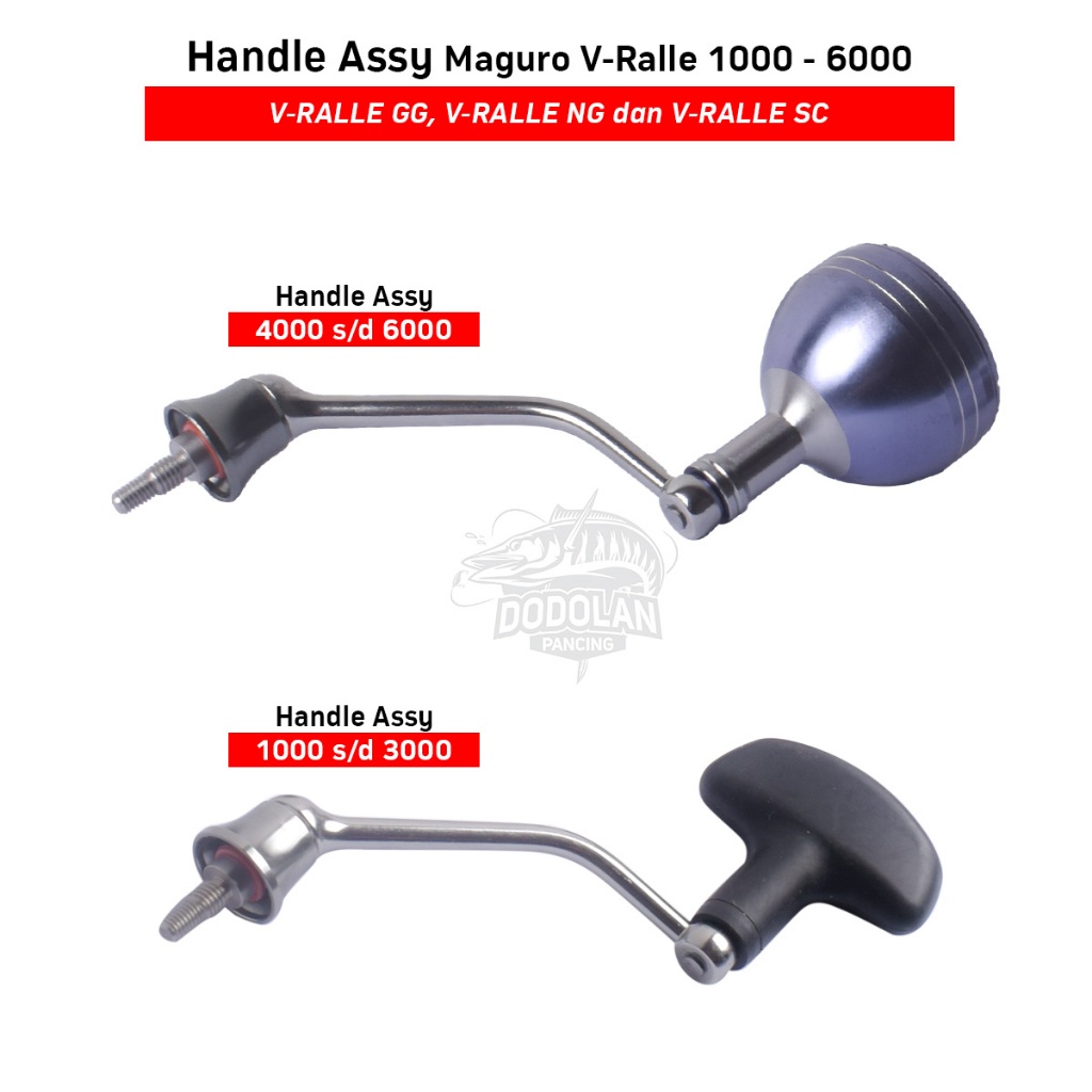 อะไหล่ Handle Assy Reel Maguro V Ralle GG NG SC 1000 ถึง 6000 ตกปลา Dodolan