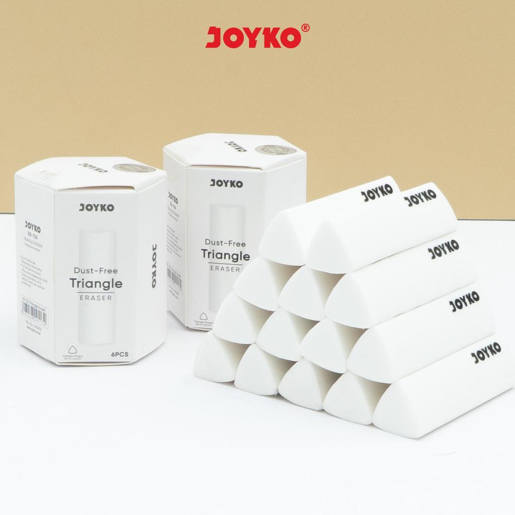 TRIANGLE ERASER (TRIANGLE ERASER) JOYKO ER-156 6 ชิ้น