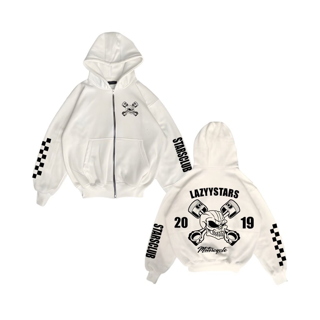 LS LS LS LS LS LS LS | HOODIE BOXY ZIPPER OVERSIZE 300gsm | สตาร์คลับ