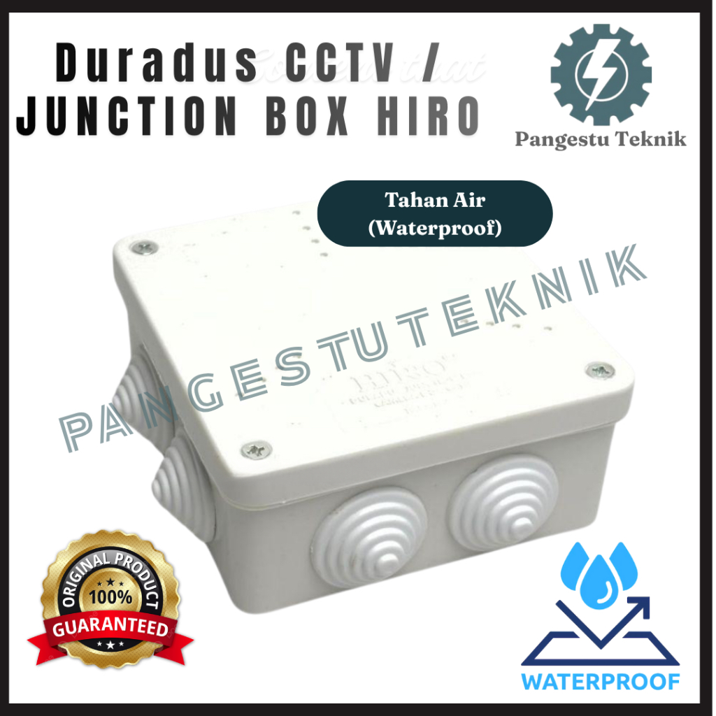 Duradus Doradus HIRO Junction Box CCTV สีขาว กันน้ํา ขนาด 10.5 x 10.5 x 5.5 ซม. (3/4") Dorados