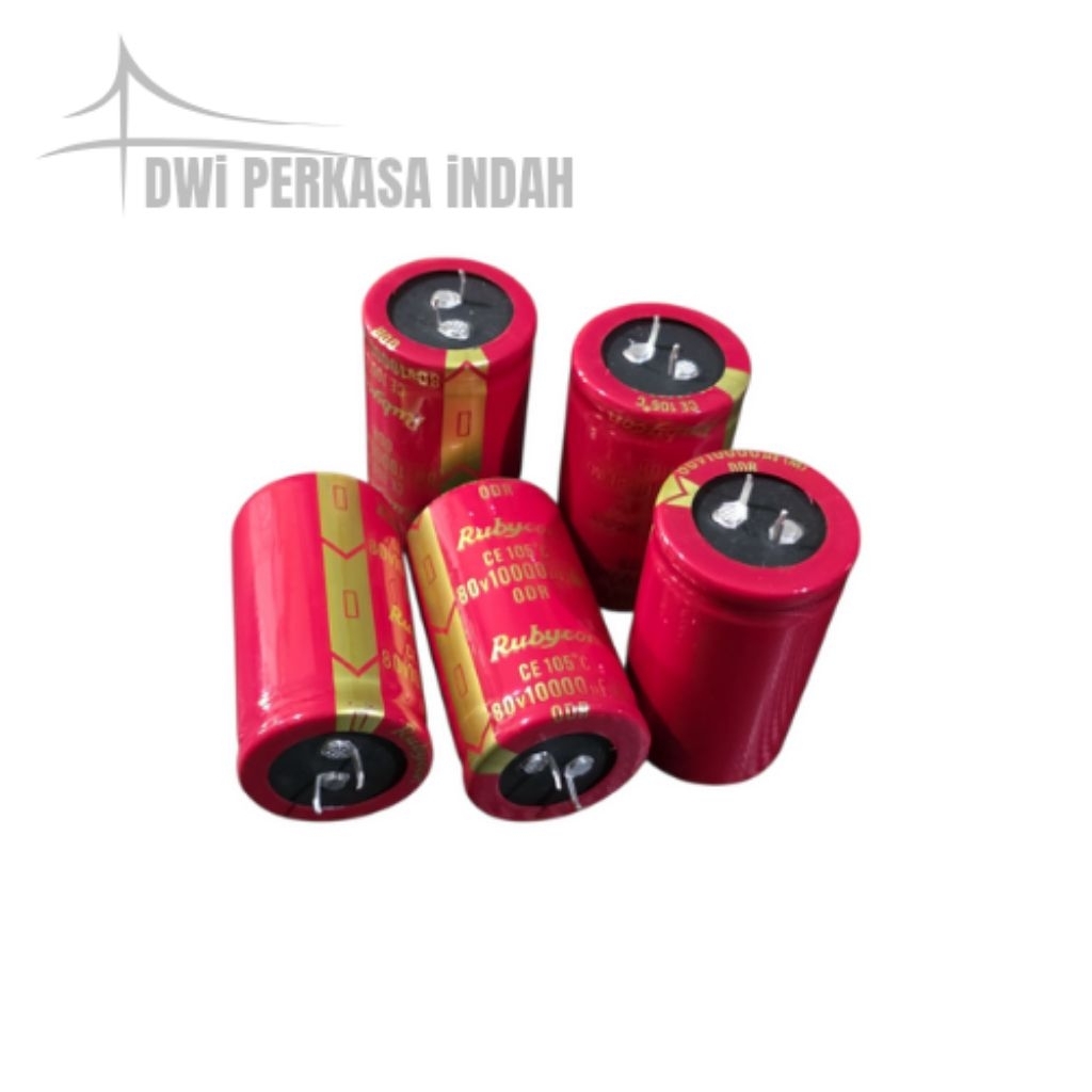 MERAH Elco Rubycon Red 80v 10000uf