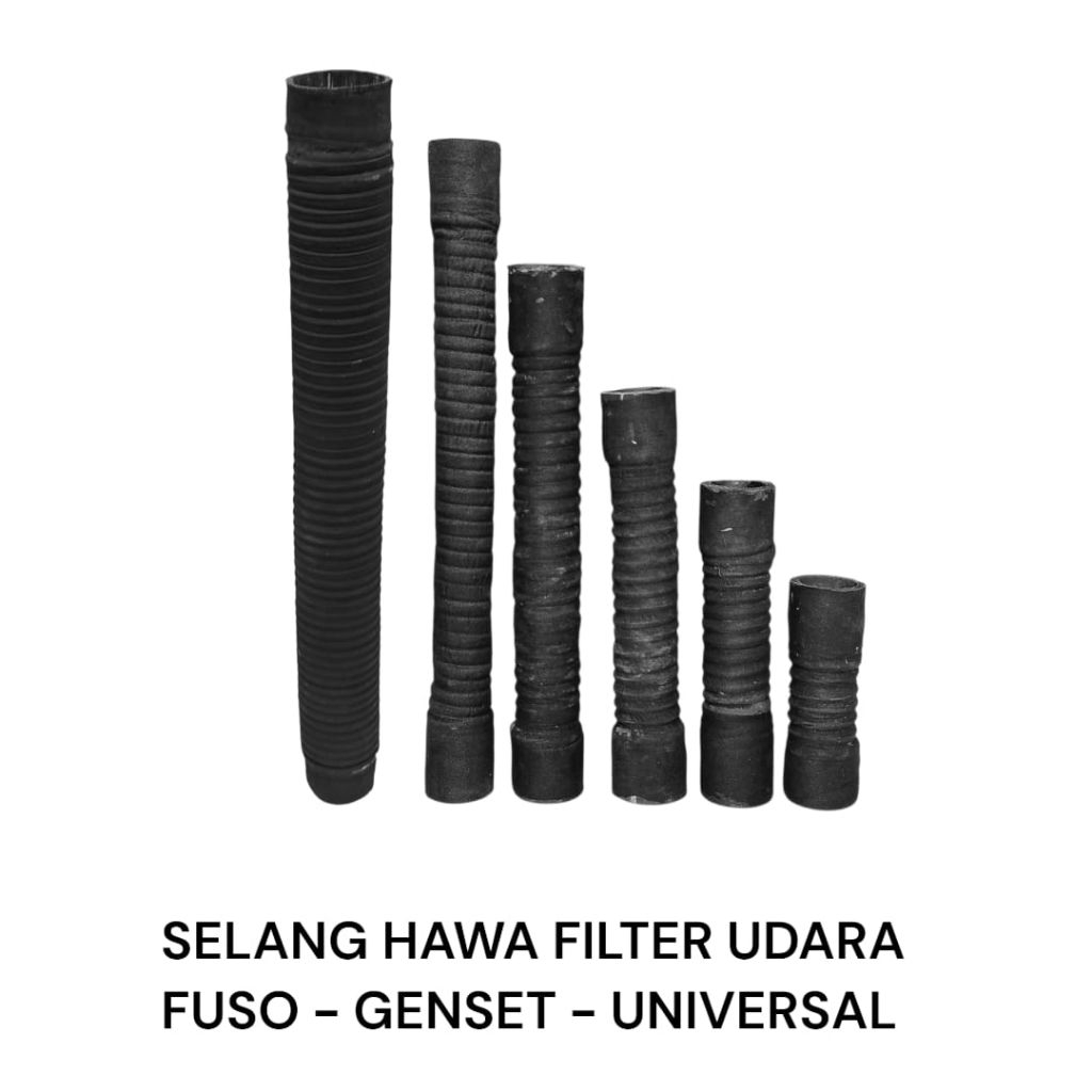 MESIN GENSET ENGINE AIR HOSE / FUSO HOLE DIAMETER 3.5inc X 30cm / 3.5inc x 40cm / 3.5inc x 50cm x 60