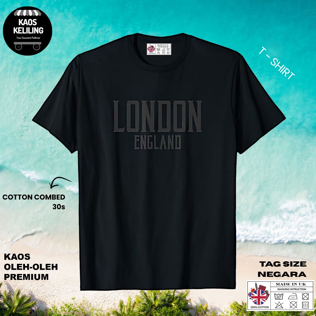 ENGLAND SOUVENIR เสื้อยืด 54 NATIONAL TAGS 30S ผ้าฝ้ายของขวัญพรีเมี่ยม SOUVENIR