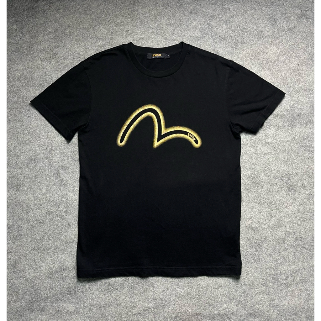 เสื้อยืด Evisu โลโก้ด้านหน้า