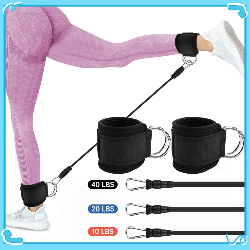 Bagus boy Ankle Strap ยกน้ําหนักขา Strength Trainer Gym Fitness Nylon Ankle Strap