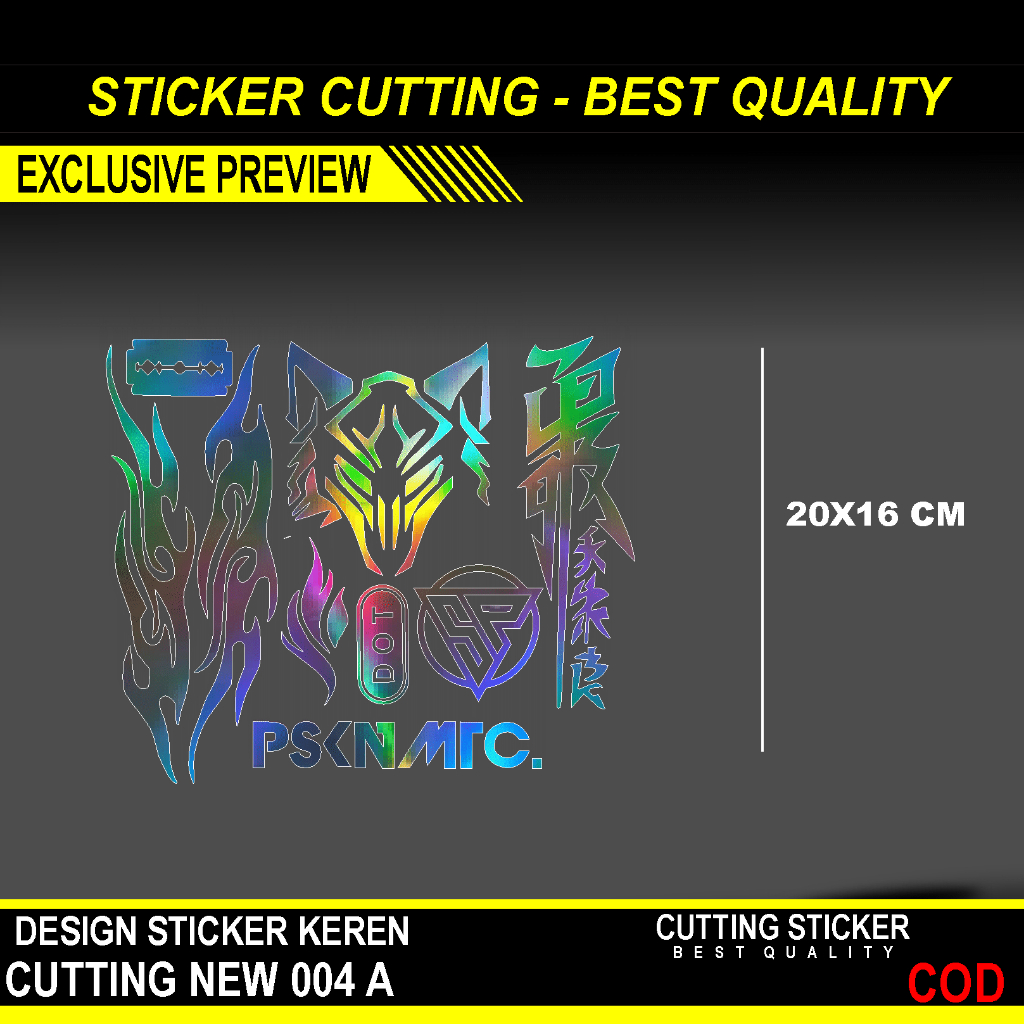 MOST VIRAL CUTTING STICKERS ONE PACK CONTAINS 8 ชิ้น