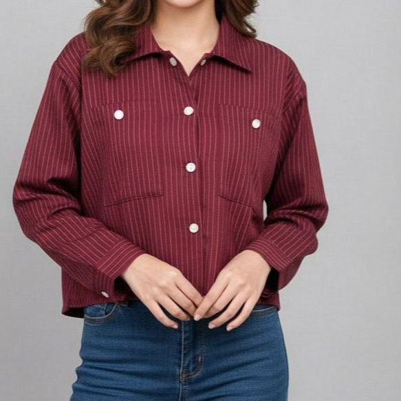 เสื้อ Zenia Pinstripe เป็นมิตรกับ Busui