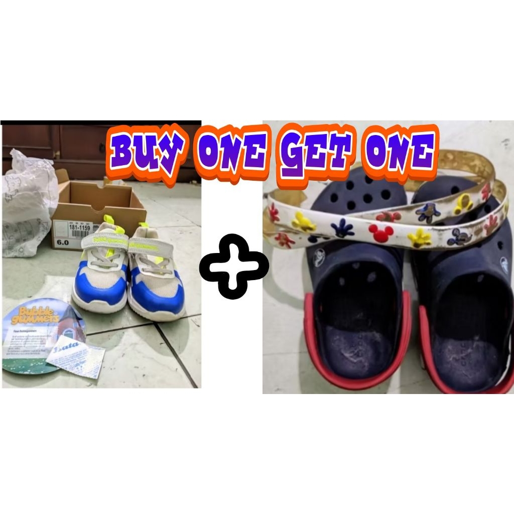 BUY ONE GET ONE FREE Preloved รองเท้าเด็ก 1-2 ปี LIKE NEW