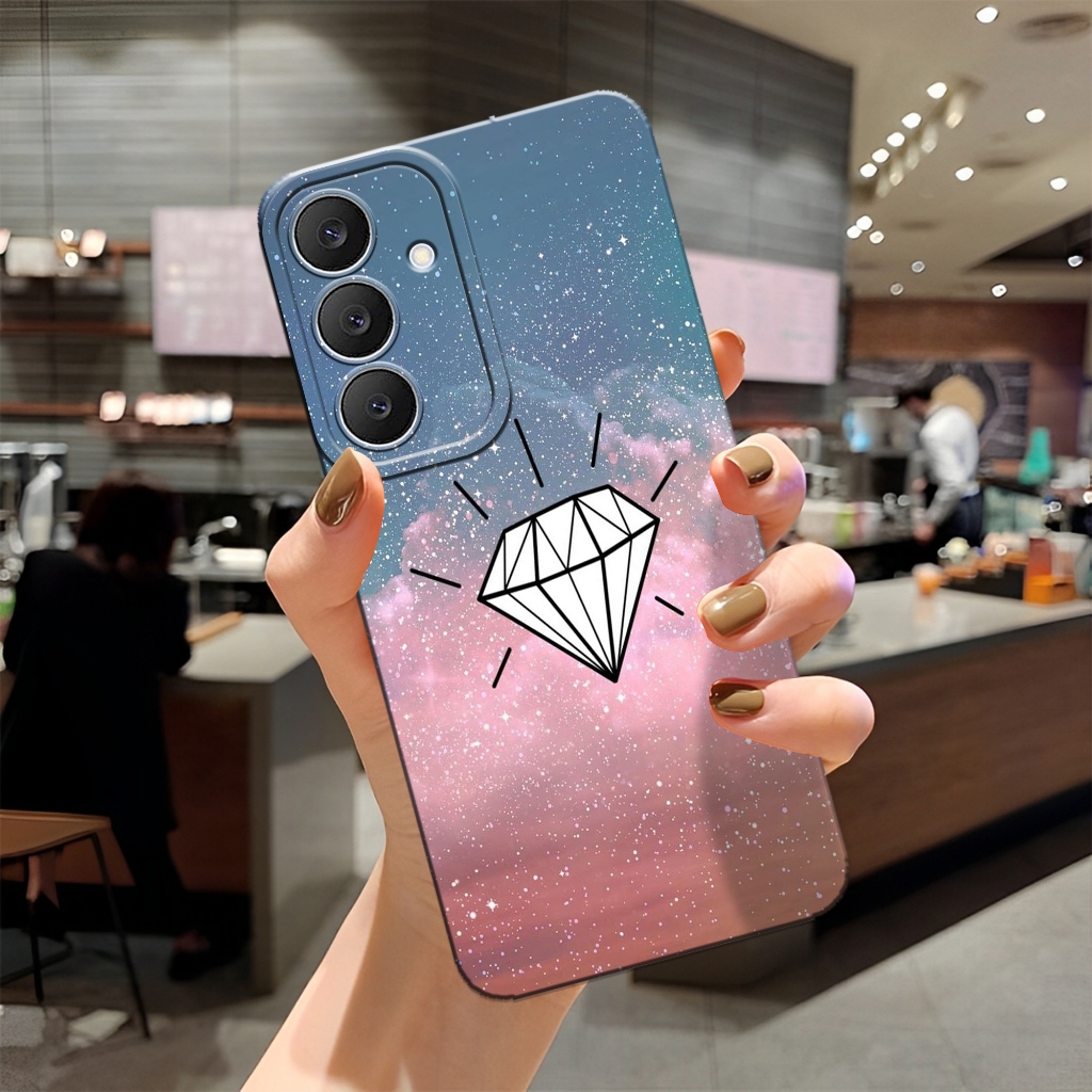 HP ล่าสุด Samsung S25 FE 2025 Softcase - เคสเพชรแฟชั่น - เคส Samsung S25 FE 2025 - เคส Pro Camera Si