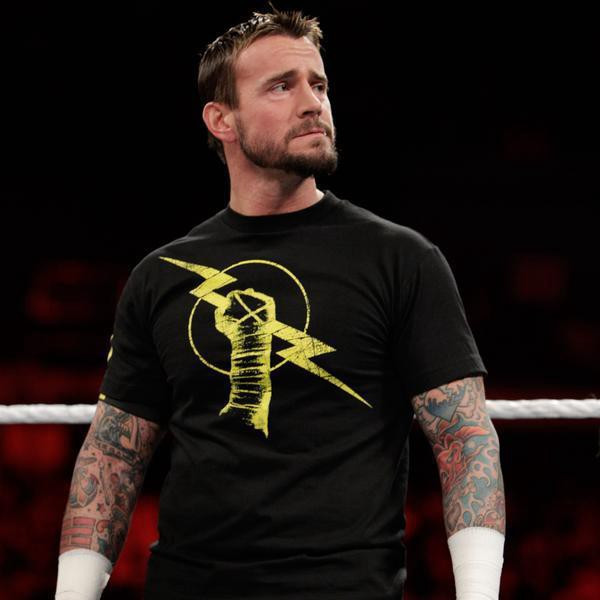 KATUN WWE Thunder เสื้อยืด WWE ผ้าฝ้ายคุณภาพสูง 24S WWE CM Punk