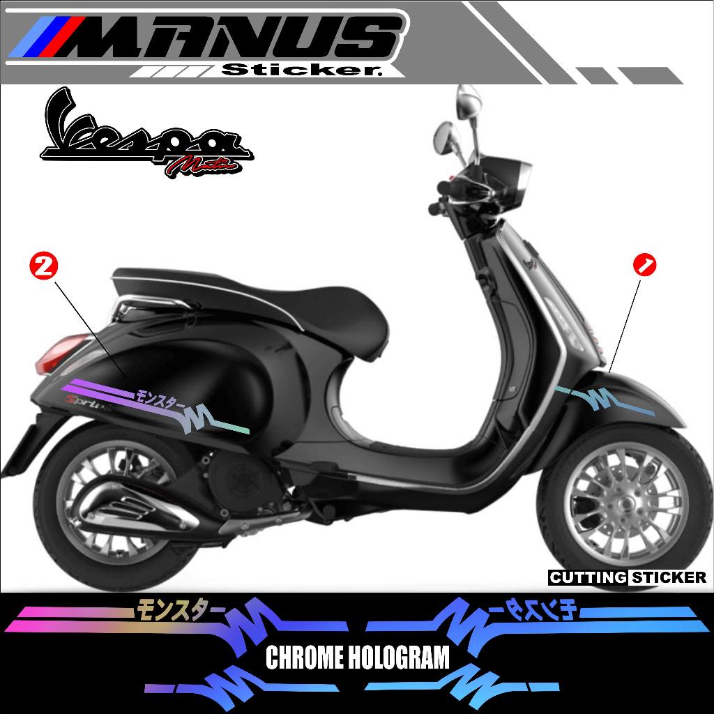 005VA/STRIPING VESPA MATIC MOTIF LIS SIMLPE/sticker CUTTING VESPA MATIC/STICKER MPTIF LIS SIMPLE