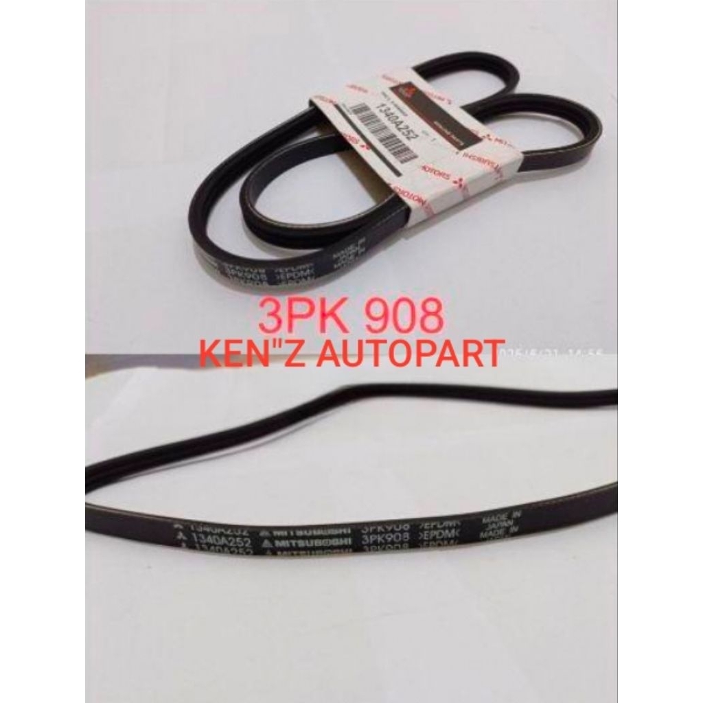 1340A252FDFAN BELT V BELT RIB BELT FAN STRAP TYPE OEM 3PK 908 MITSUBISHI L300 DIESEL EURO 4 4N14 (ปั