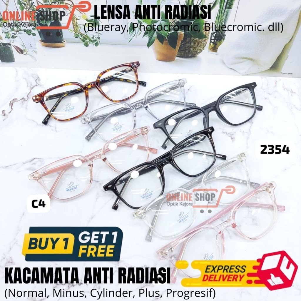 2354 BLUERAY & PHOTOCROMIC GLASSES BUY ONE GET ONE ANTI RADIATION