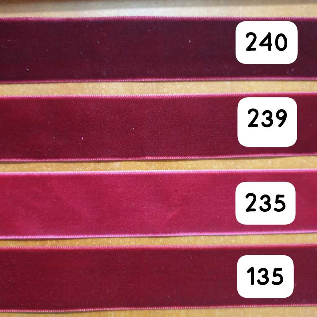 10 YARD & 50 YARD 2.5 CM NP | RIBBON VELVET NP 1"
