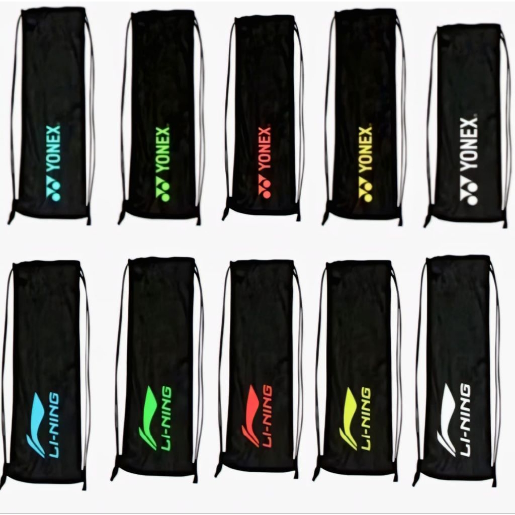 BADMINTON CKET DRAWSTRING BAG.