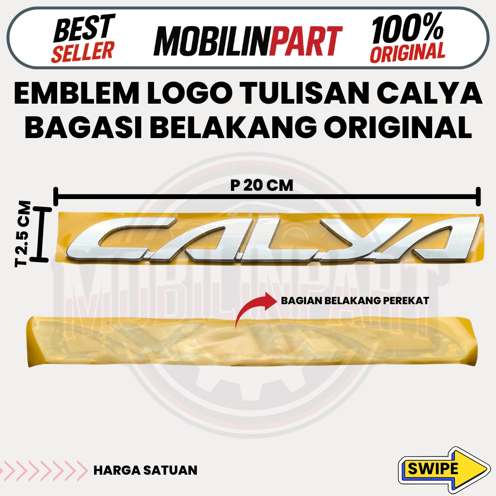 Biểu tượng logo Calya màu bạc nguyên bản