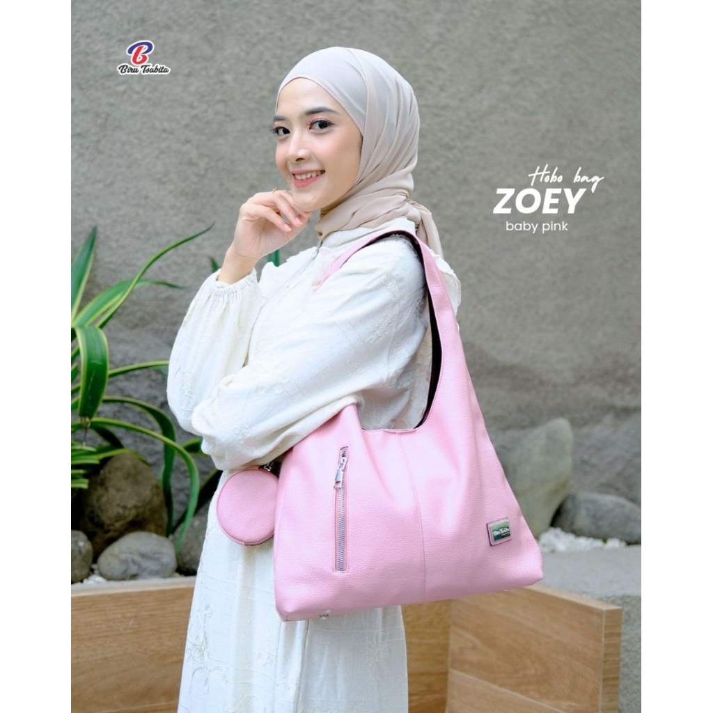 ZOEY HOBO By Biru Tsabita Womens Tote Bag อินเทรนด์ล่าสุด ถือจํานวนมาก ใช้งานได้จริง