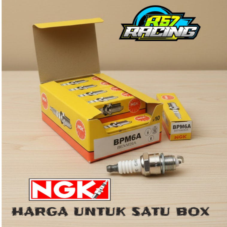หัวเทียน NGK BPM6A หัวเทียนเครื่องตัดหญ้า BPM6A (PRICE สําหรับ 1 กล่อง)