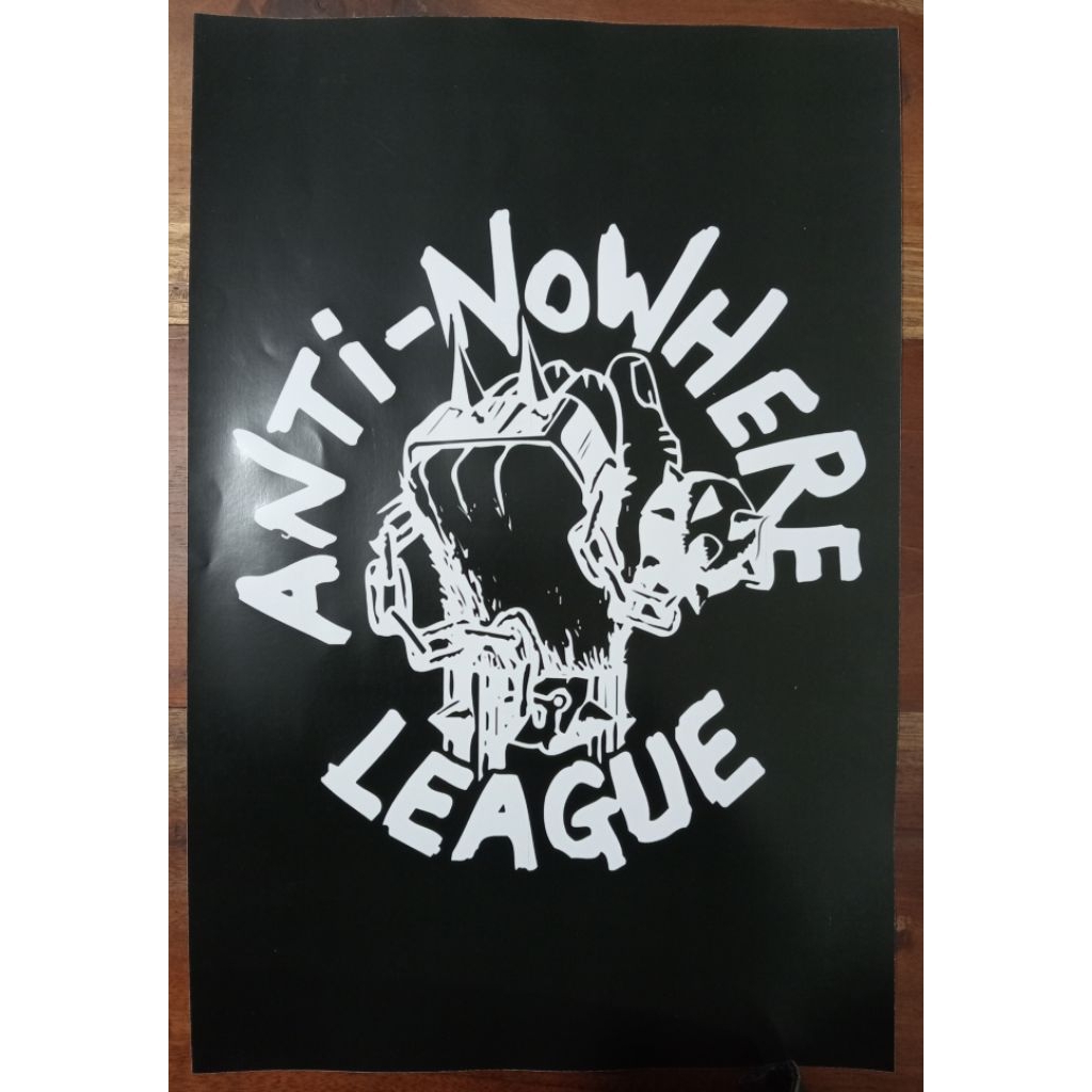 [โปสเตอร์วงดนตรี] The Anti-Nowhere League - Logo / Band Poster / Anti-Nowhere League Poster