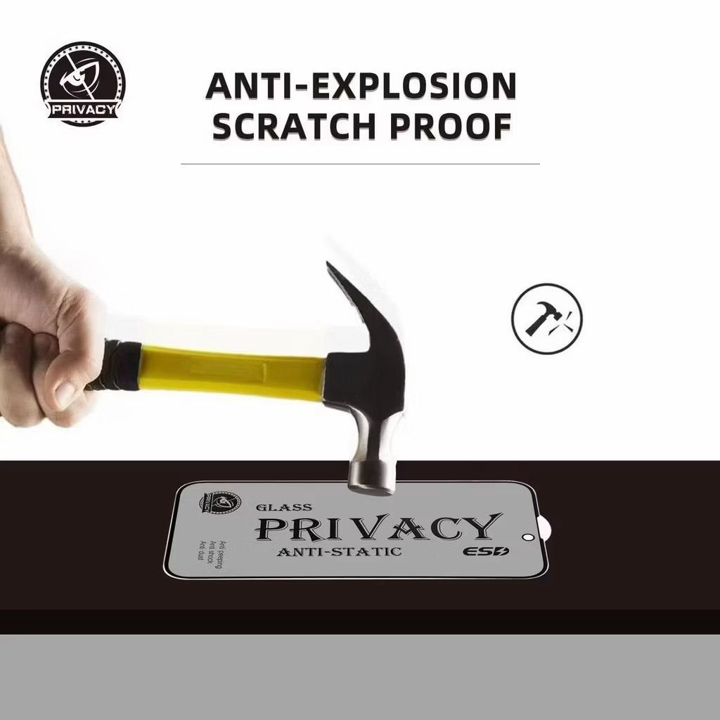 PBA Anti-Scratch Anti-Static Glass ESD Spy / กระจกนิรภัยความเป็นส่วนตัวสําหรับ REDMI POCO X5, POCO C