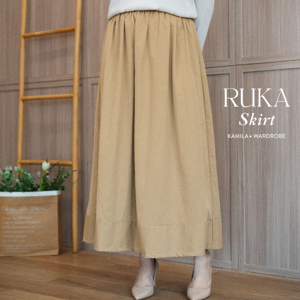 Kamila - RUKA SKIRT || เสื้อท่อนล่างกระโปรงยาวสตรีลุคเกาหลีขั้นพื้นฐาน