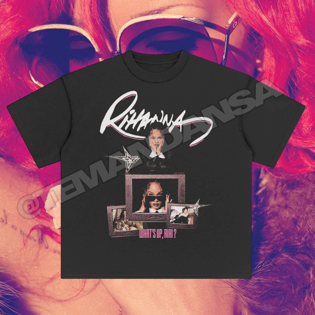 RIHANNA VINTAGE - เสื้อยืด BOXY OVERSIZED/REGULAR