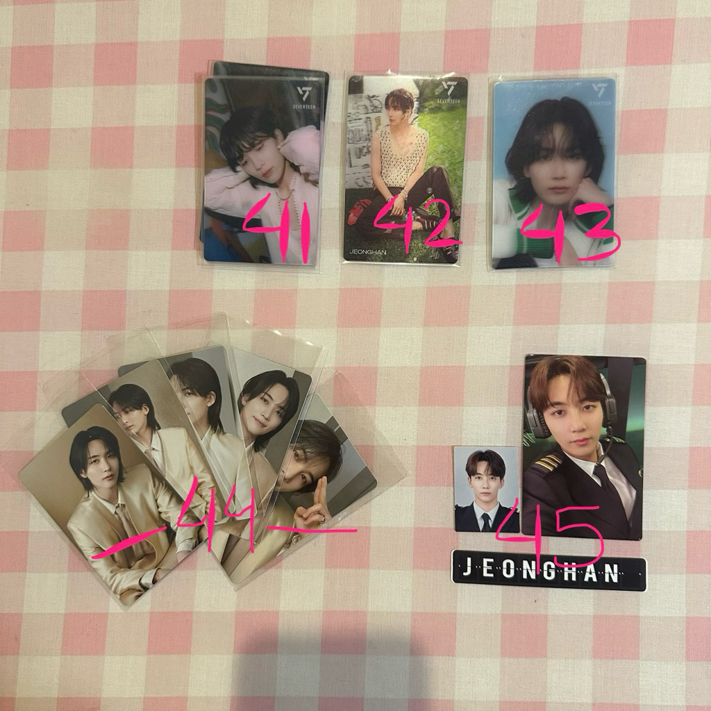 การ์ด Seventeen Jeonghan