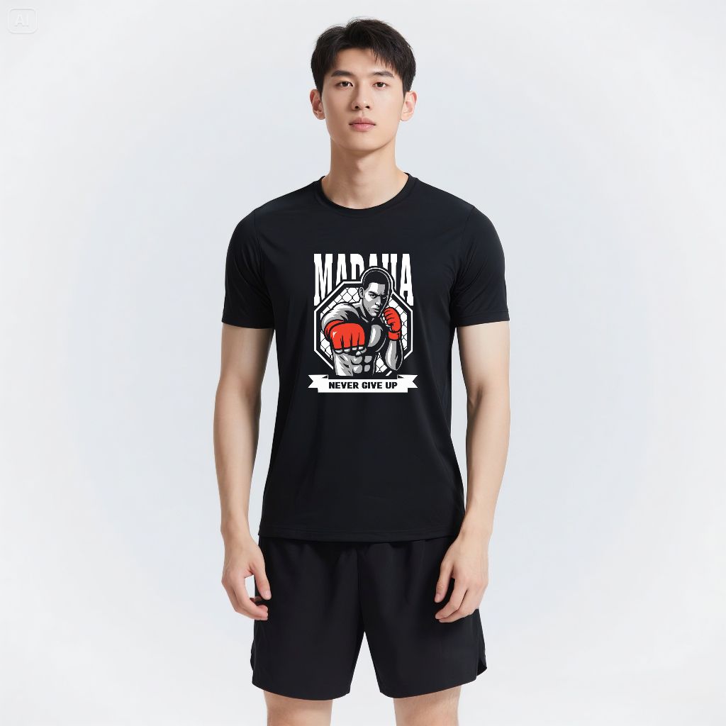 Madaha T-Shirt Dry fit UFC Sports Jersey Never give up