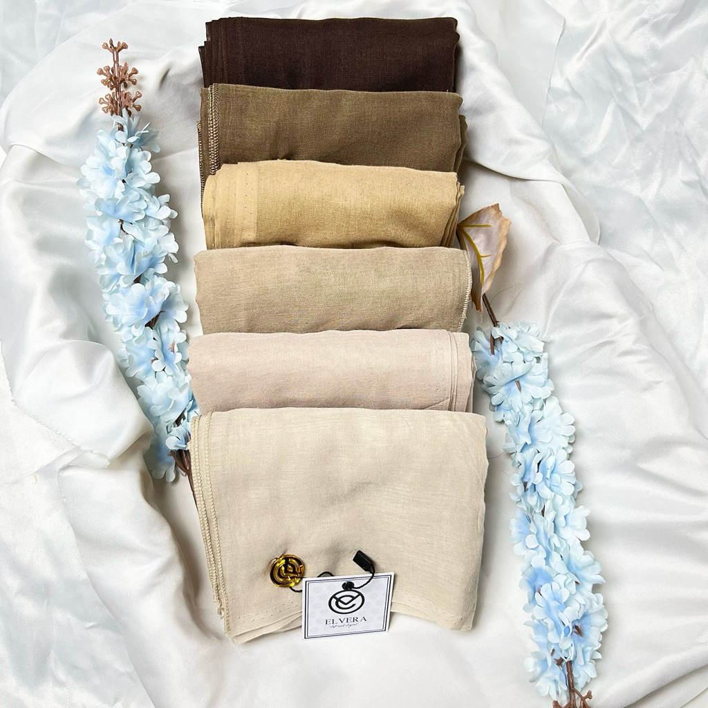 Elvera hijab paris สแควร์ poch พรีเมี่ยม old sch sch sch paris hijab original anti-slip paris headsc