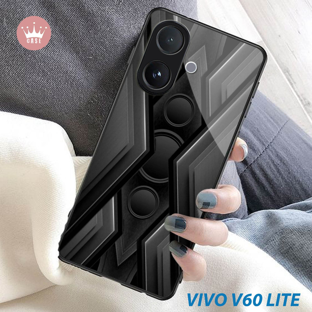 VIVO V60 LITE 4G 5G Glass Softcase - เคสโทรศัพท์มือถือ - VIVO V60 LITE 4G 5G [S34]