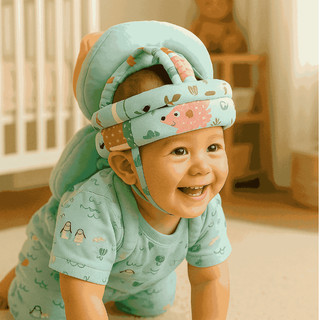 (Paket Hemat) Bantal dan Helm pelindung kepala bayi untuk belajar berjalan dan merangkak