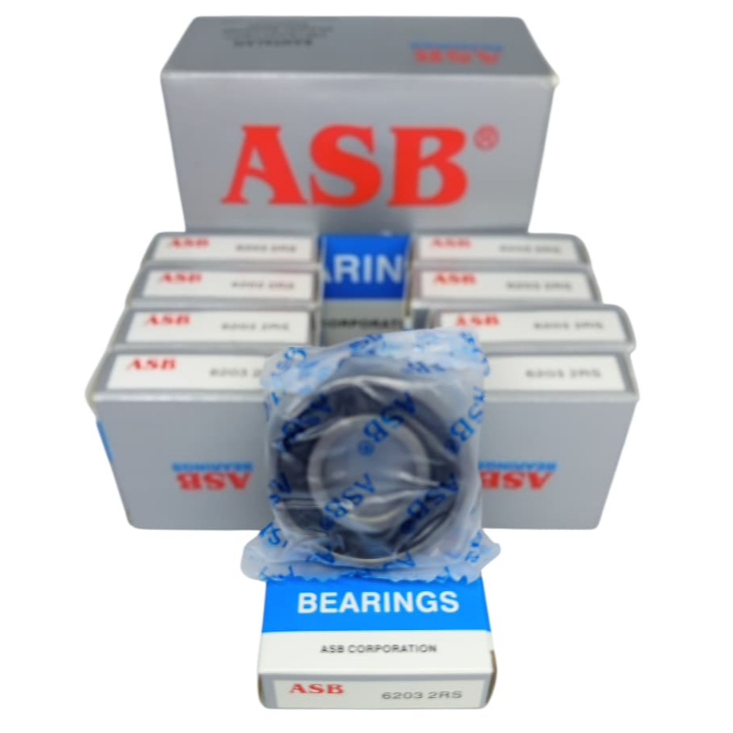 BEARING 6203 2RS LAKER LAHAR 6203 2RS LAHAR GIR ORIGINAL ASB (10 ชิ้น/1 กล่อง)