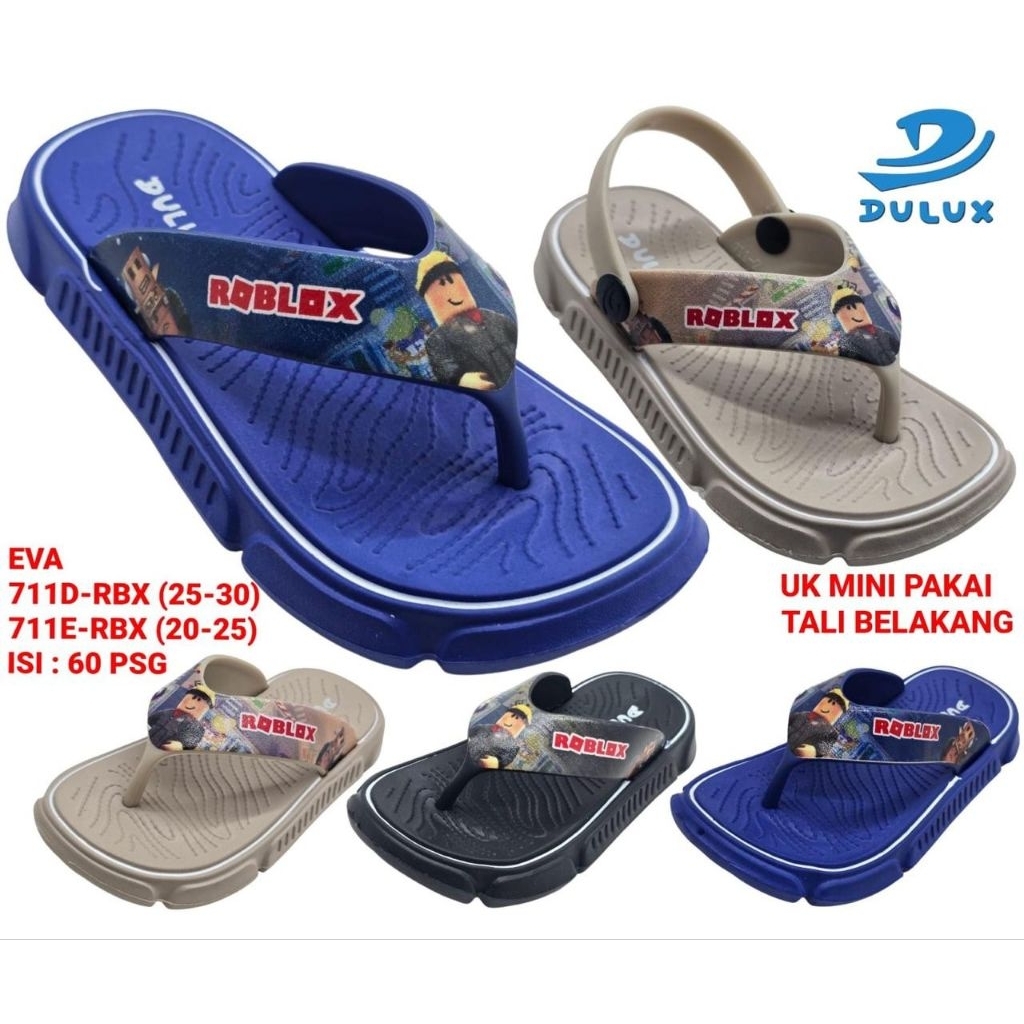 รองเท้าแตะเด็กผู้ชาย Roblox Character Rubber Sandals Dulux 711D RBX Size 25-30