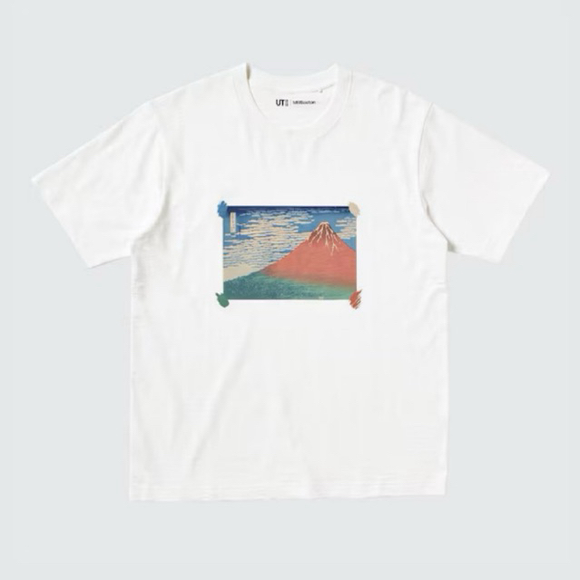 เสื้อยืด Uniqlo x Boston Ukiyo-e - สีขาว