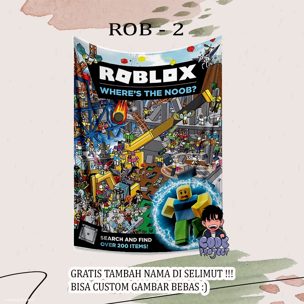 ROBLOX GAME BLANKET - ผ้าห่ม Roblox แบบกําหนดเอง - Roblox - ผ้าห่มเกม Roblox - ผ้าห่มขายส่ง - ผ้าห่ม