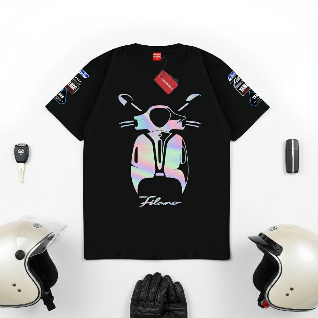 KATUN SAKAZUKI เสื้อยืดผู้ชาย Distro Motor Yamaha Grand Filano Cotton 24s Cotton Combed ยานยนต์ชุด