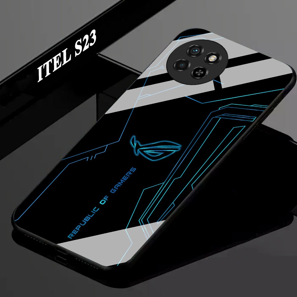 HP KK29 Softcase Glass ITEL S23 - ITEL S23 เคสโทรศัพท์ป้องกัน TokoKesing88