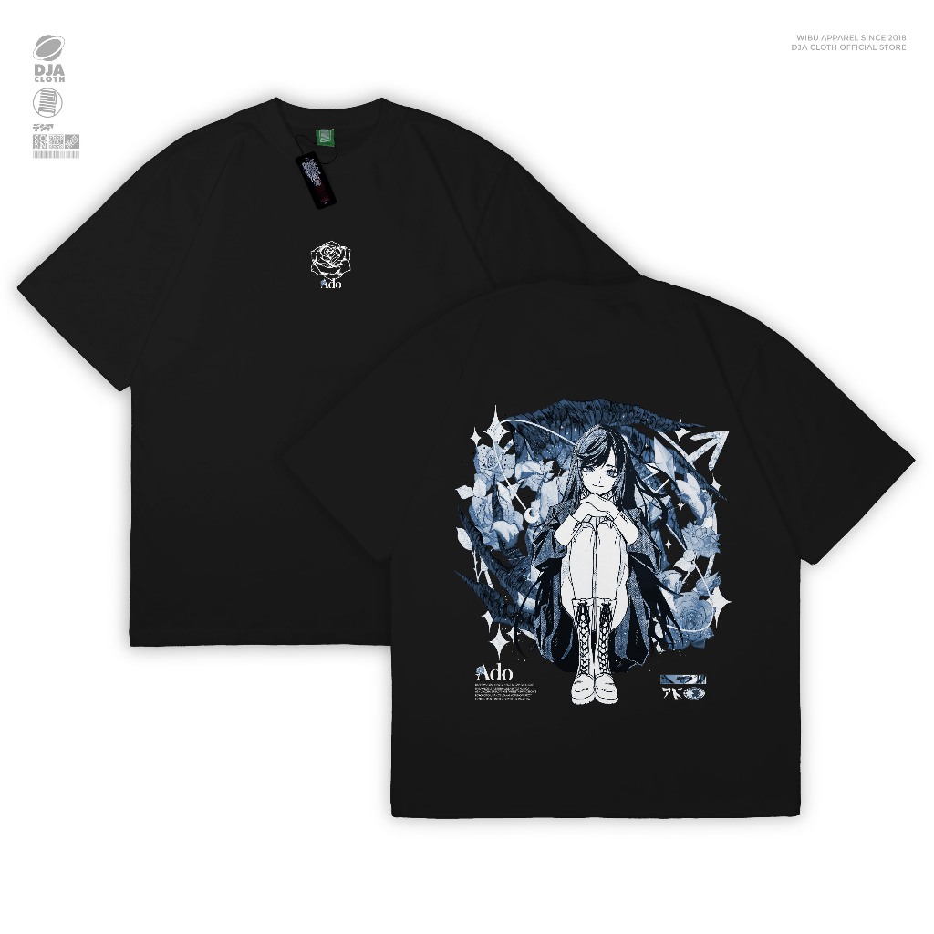 DJA Kaos Ado Utaite JPop JRock เพลง Ost อะนิเมะมังงะเสื้อยืดญี่ปุ่น Wibu เสื้อผ้า