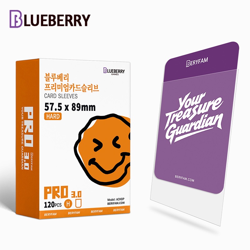 120 ชิ้น BERYFAM แขน Photocard 57.5x89 ปลอกการ์ดใส Kpop การ์ด Protector Photocard บลูเบอร์รี่ Series