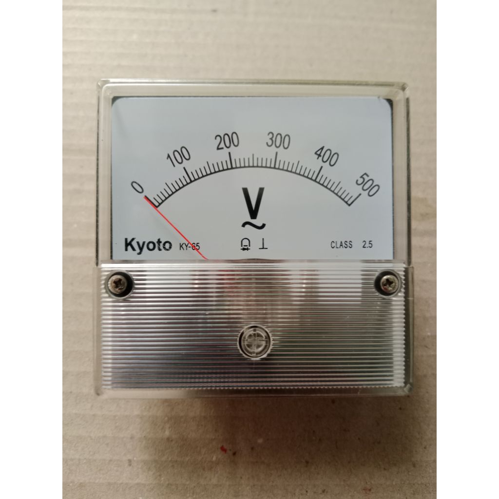 KYOTO 500V AC/DC ANALOG VOLTMETER (8X8)