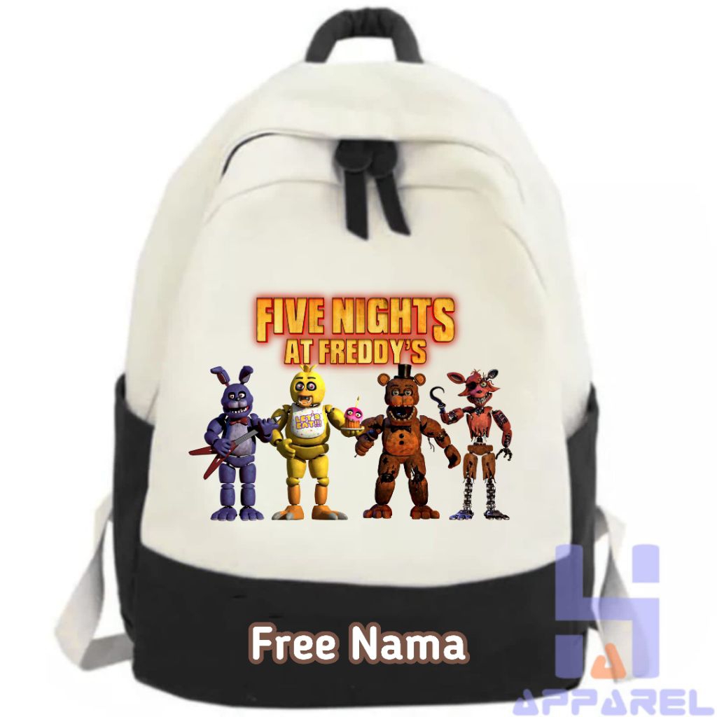 FNAF FIVE NIGHTS AT FREDDYS CHILDRENS BACKPACK ฟรีชื่อ