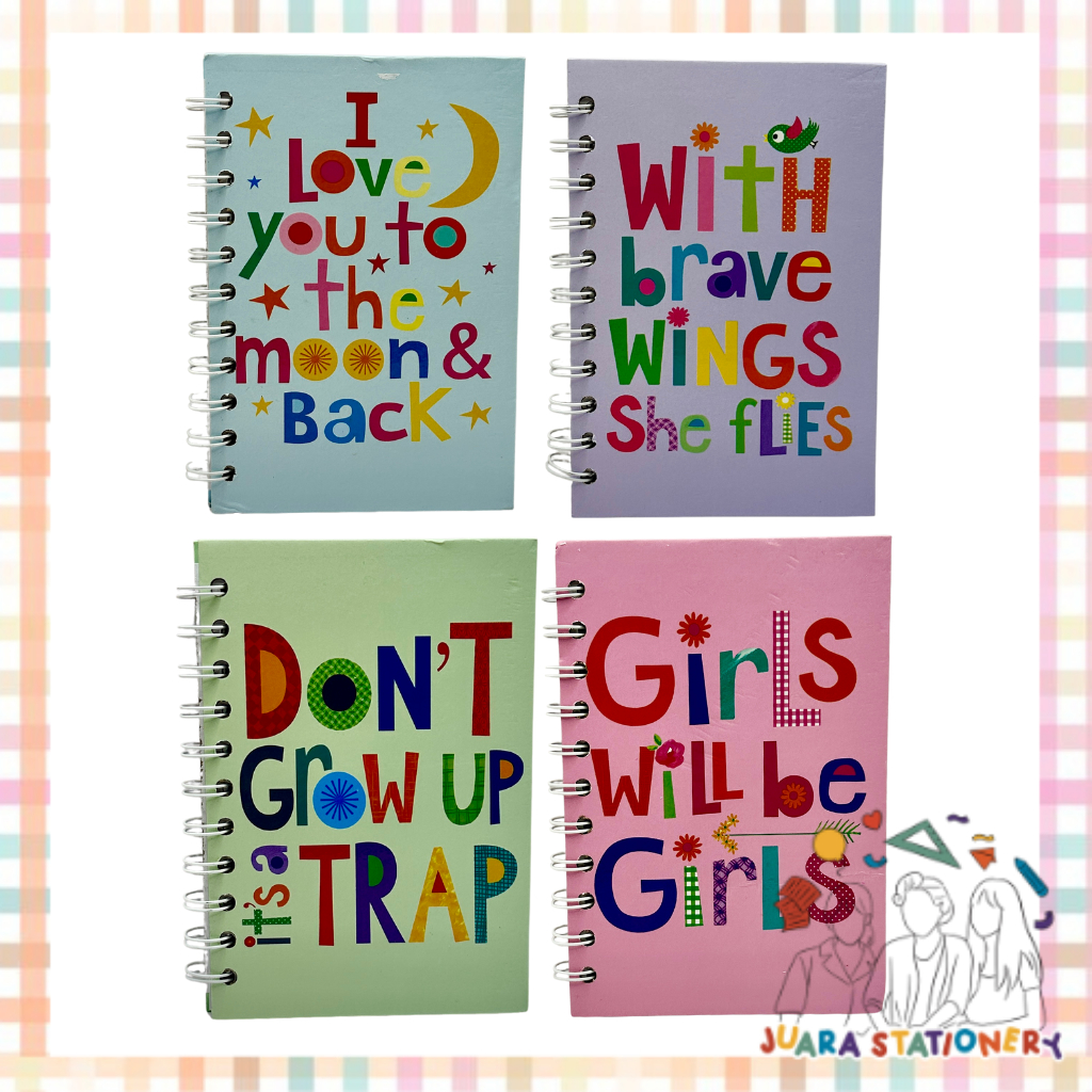 (1708) Notebook A6 Quotes 80 แผ่น / Notebook Ring Note Book Ring