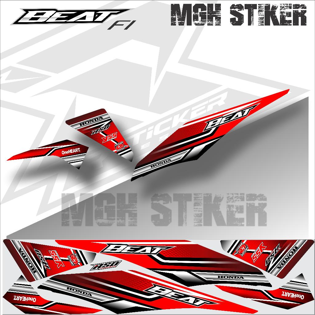 HONDA BEAT 2013-2014-2015 STRIPING STICKERS ARE ALREADY ซ้ายและขวา, ALREADY LAMINATED, ANTI-FADE