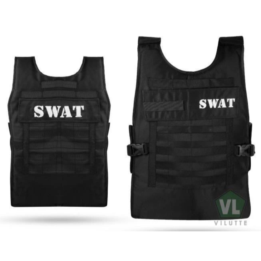 จัดส่งฟรี - SWAT Vest SWAT Motorcycle Vest SWAT Black Vest SWAT Tactical Vest m