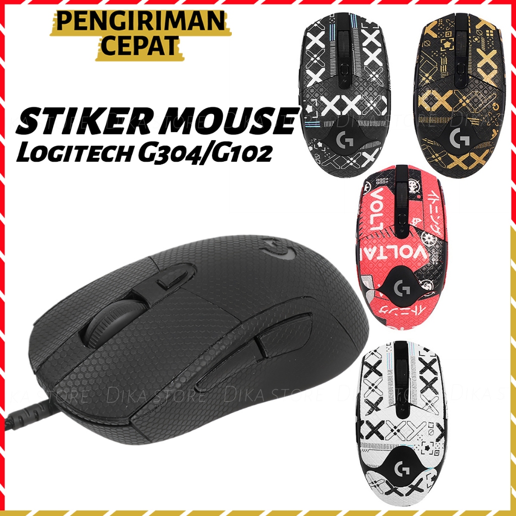 Logitech G102 G304 เทปกันลื่นสติกเกอร์กันเหงื่อและรอยขีดข่วนสําหรับเมาส์ไร้สาย Logitech G304